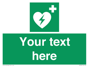 Custom Defibrillator Sign